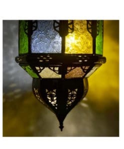 farol marroquí detecho cristales de colores