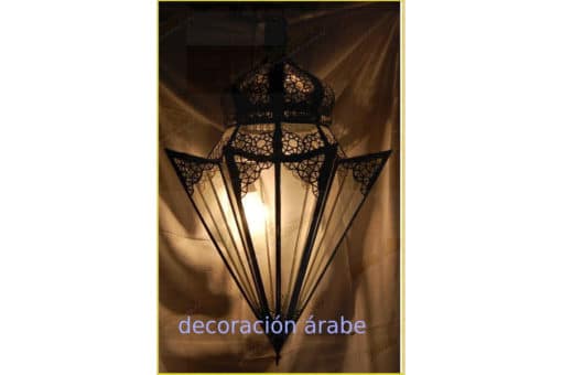 Lámpara árabe marroquí en forma cónica