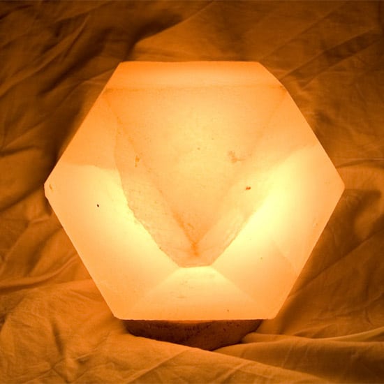Lámpara sal geométrica
