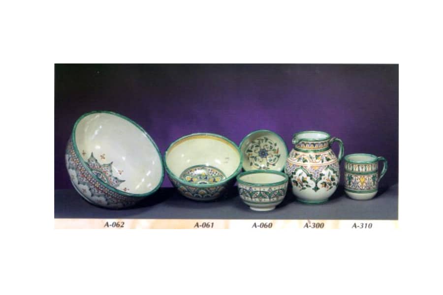 Cuencos de cerámica árabe andaluza