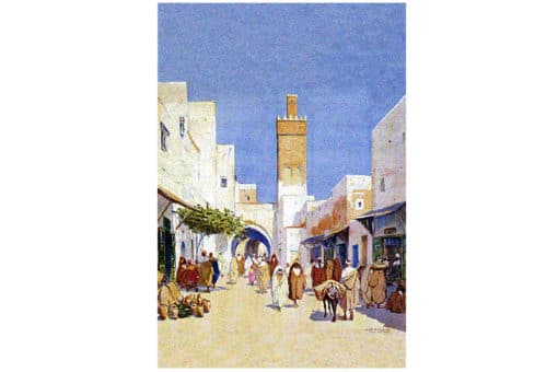 Mariano Bertuchi: Medina de Marruecos al mediodía