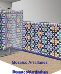 mosaico Arrlanes cuarto de baño, pares