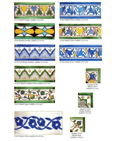cenefas cerámica andalusis