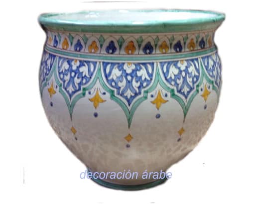 macetero cerámica andaluza árabe