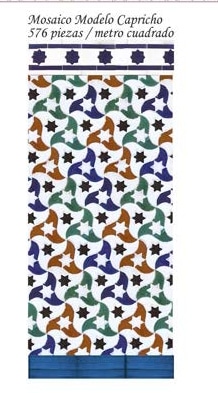 Nasrid mosaic Capricho model