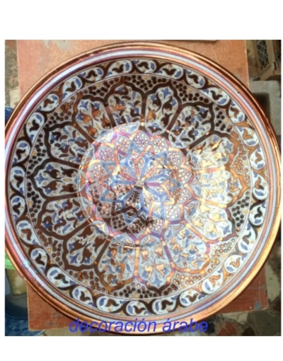 plato cerámica andaluza árabe