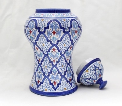 Blue Andalusian Arab ceramic bowl