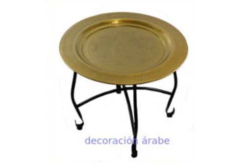 mesa árabe latón