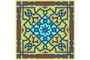 Mandala de geometría sagrada Islámica 1