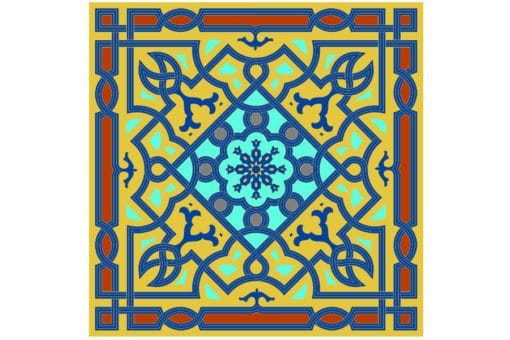 Mandala de geometría sagrada Islámica 1