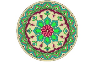 Mandala de geometría sagrada Islámica 4