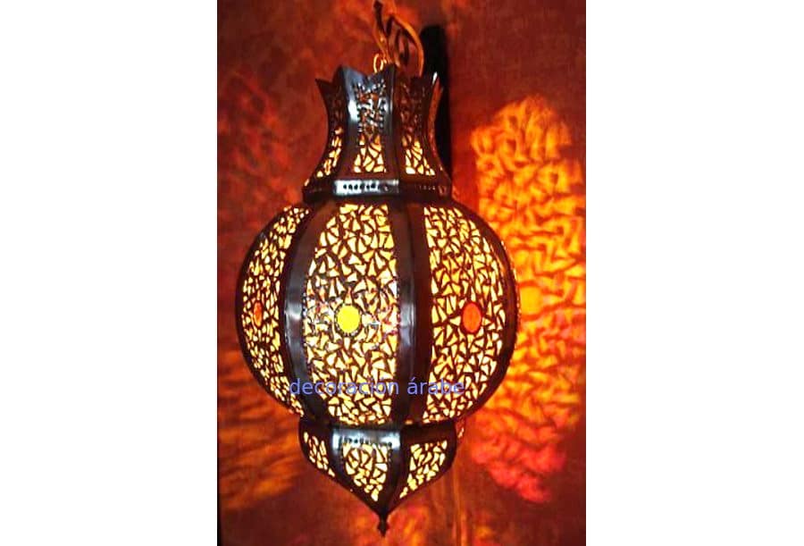 lámpara marroqui romboidal