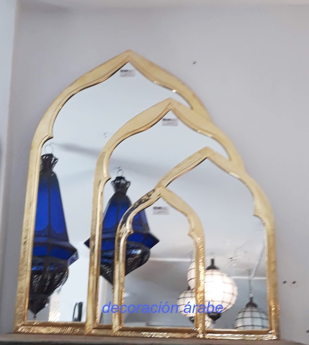 espejo marroquí latón
