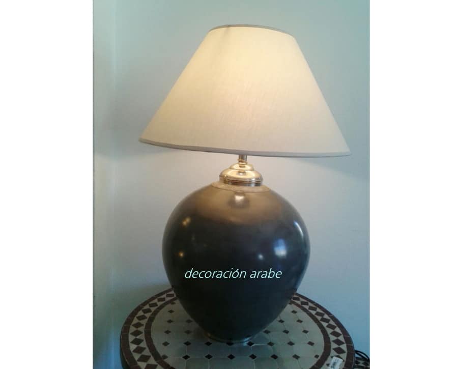 lámpara marroquí negra