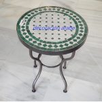 mesa árabe mosaico verde