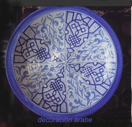 plato ceramica arabe andaluza