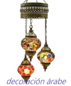 lámpara turca mosaico colores