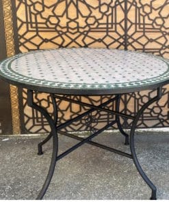 mesa mosaico marroquí verde