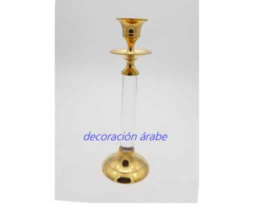 porta velas árabe bronce