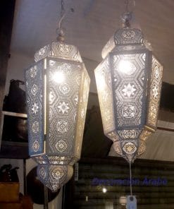 lámpara de India de techo blanca modelo Benares