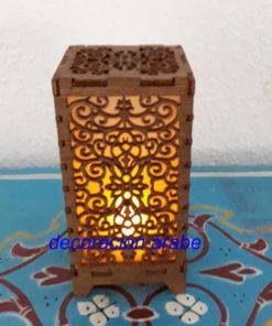 lampara de mesa árabe floral