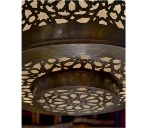 lampara bronce árabe