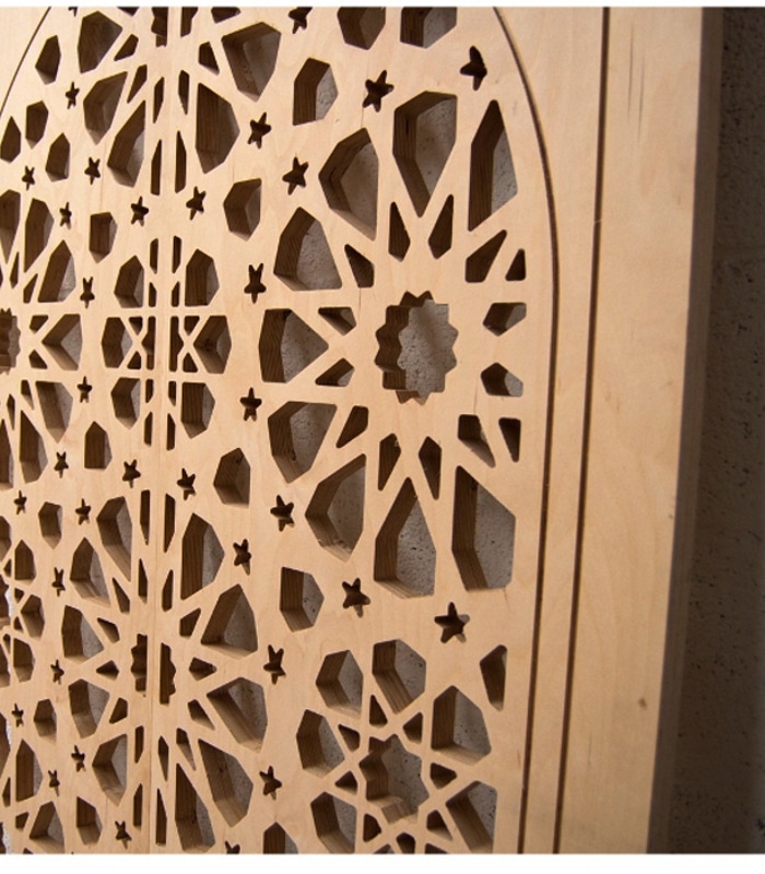 puerta celosía madera alhambra