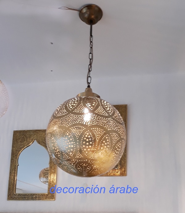 lampara árabe latón