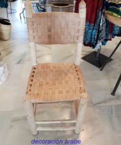 silla de madera y cuero