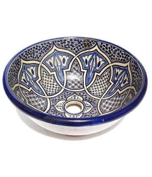 lavabo artesanal marroquí cerámica