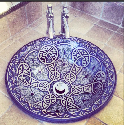 lavabpo marroquí estilo árabe de Fez
