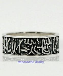 anillo de plata árabe