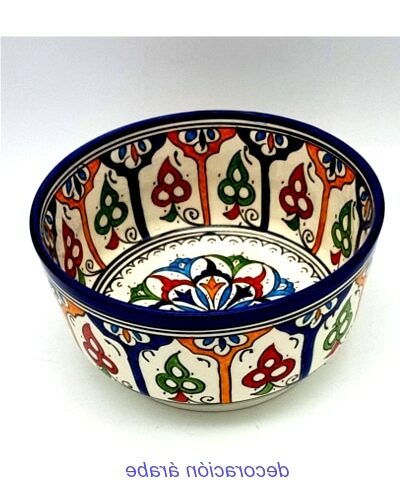 Cuenco cerámica marroquí multicolor