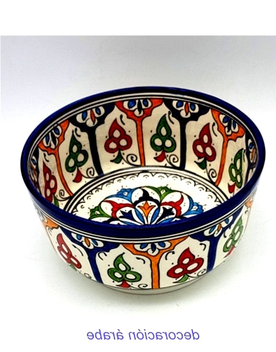Cuenco cerámica marroquí multicolor