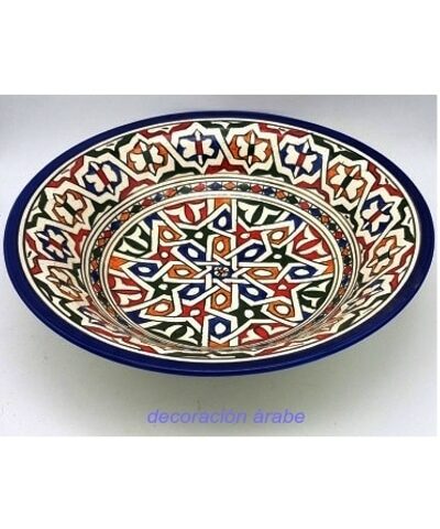 plato marroqui cerámica