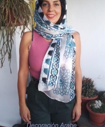 pañuelo seda estilo árabe