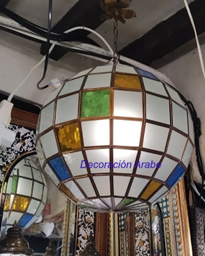 lámpara granadina colgante esfera