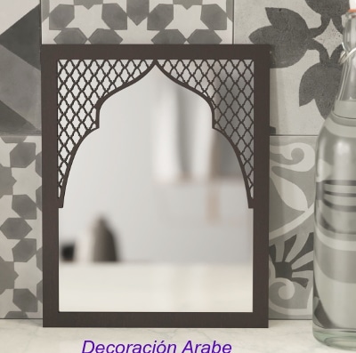 espejo celosía madera árabe andaluz
