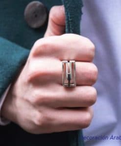 anillo plata unisex