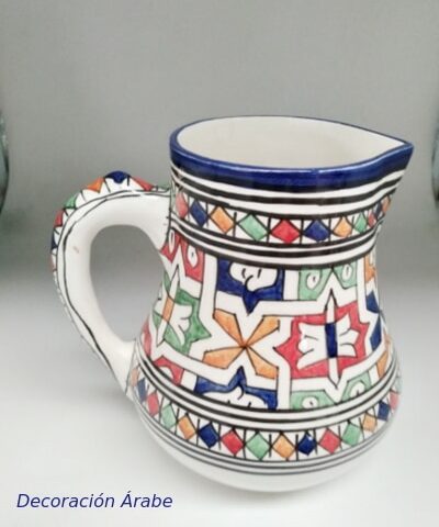 jarra de agua marroquí de cerámica