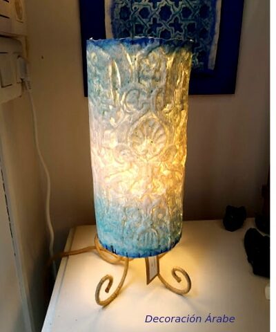 lampara artesanal de mesa luminara de la Alhambra