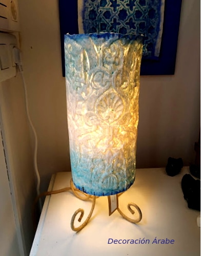 lampara artesanal de mesa luminara de la Alhambra