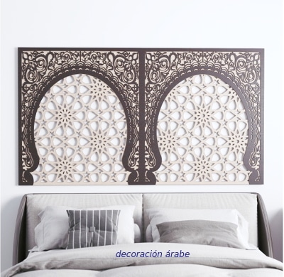 Arabic lattice headboard