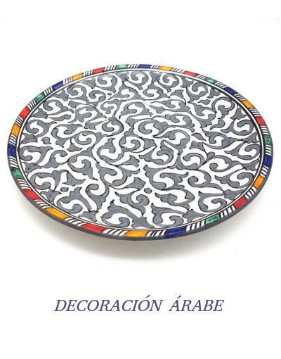 plato cerámica marroquí
