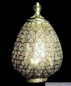golden table lamp from India