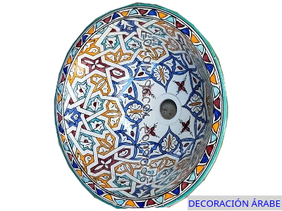 lavabo marroquí cerámica artesanal
