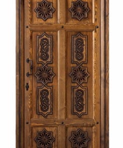 EXTERIOR WOODEN DOOR MUDEJAR STYLE HA2- 99 cm x 211 cm