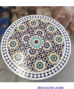 mesa mosaico marroquí multicolor exterior