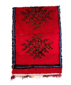 red wool berber moroccan rug