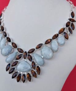 topaz moonstone necklace